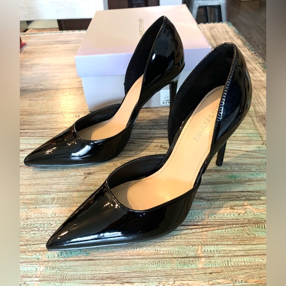 Marc Fisher Shoes - Elegant Like-New Marc Fisher Black Patent D’Orsay Stiletto Heels. Size 8.5